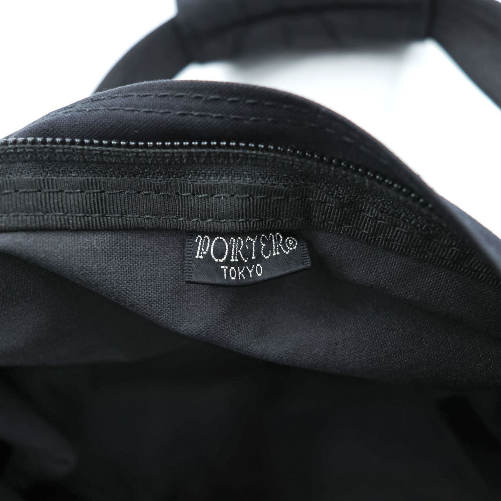 PORTER (Yoshida & Co.) 2WAY Mini Boston Bag Shoulder Bag Black (Discontinued) Nylon Denim Canvas