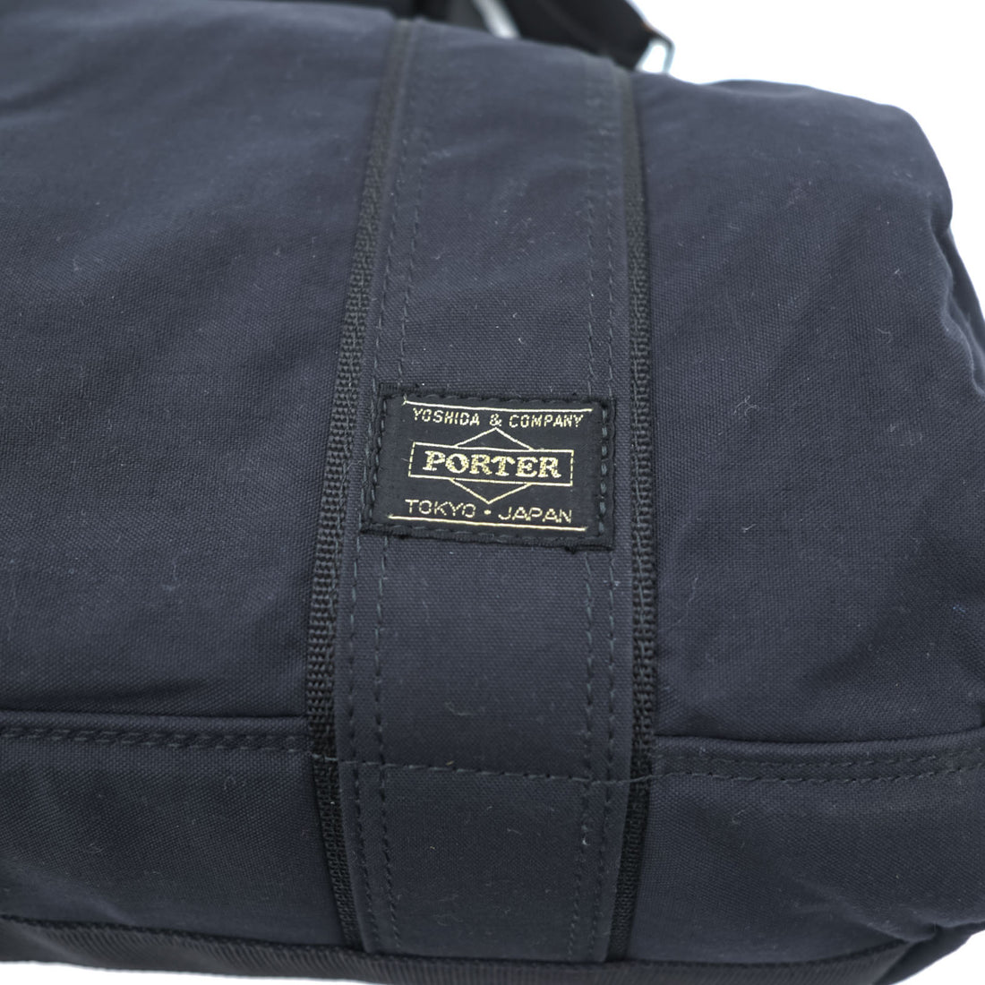 PORTER (Yoshida & Co.) 2WAY Mini Boston Bag Shoulder Bag Black (Discontinued) Nylon Denim Canvas