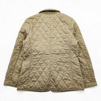 BURBERRY LONDON 英国製 キルティングジャケット L ベージュ 裏地ノバチェック 中綿 スナップボタン イングランド製