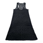 DENIM & SUPPLY RALPH LAUREN クロシェ メッシュ ワンピース S ブラック レース 編み込み