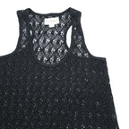 DENIM & SUPPLY RALPH LAUREN クロシェ メッシュ ワンピース S ブラック レース 編み込み