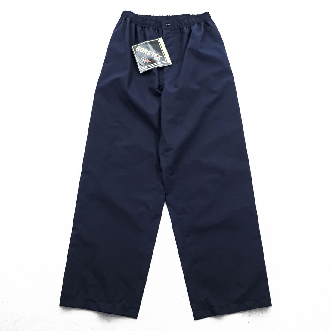 Logistik Gore-Tex Rain Pants Navy Waterproof Military Overpants Nylon Deadstock Size T-M