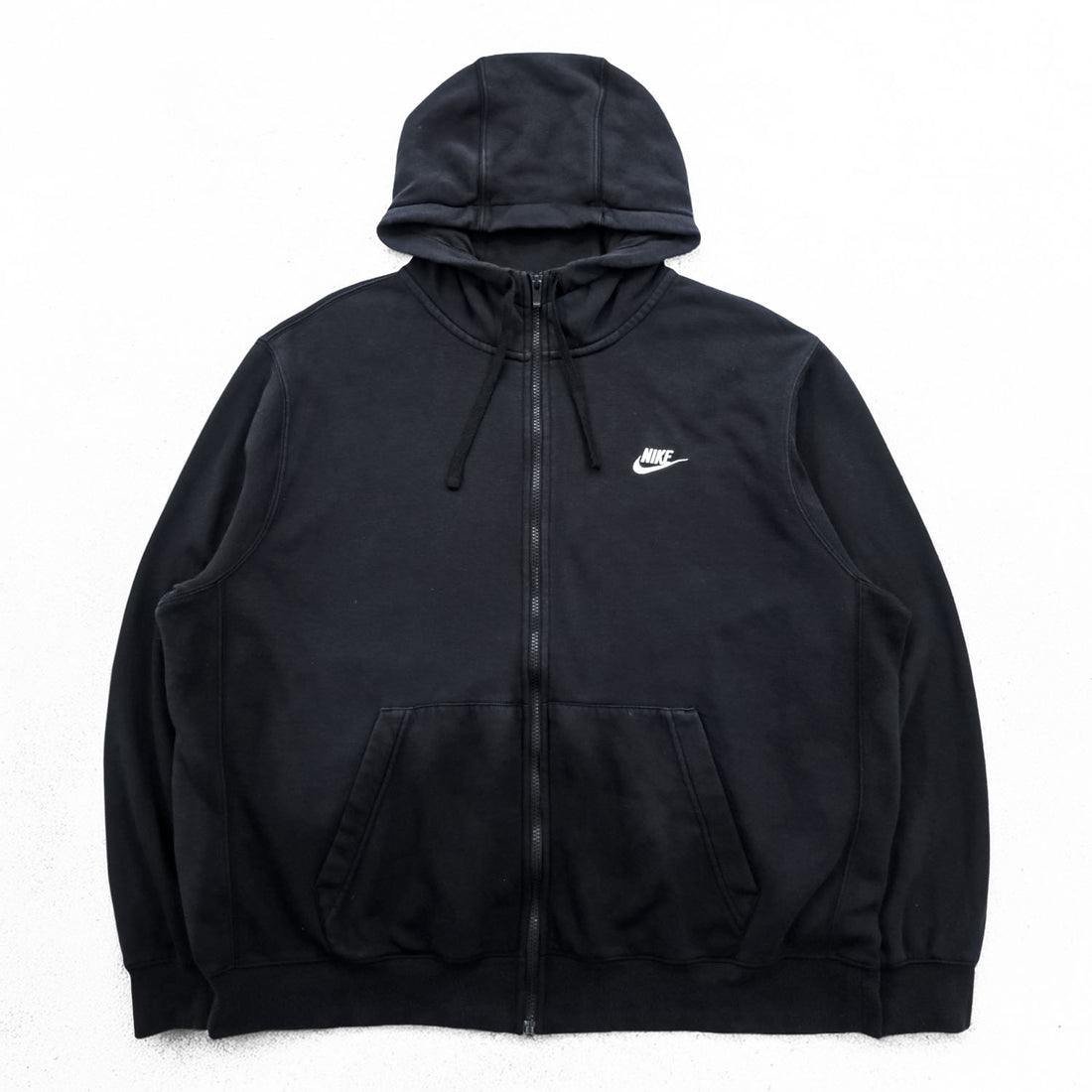 NIKE Club Hoodie Zip Up Hoodie XL Black BV2645-010