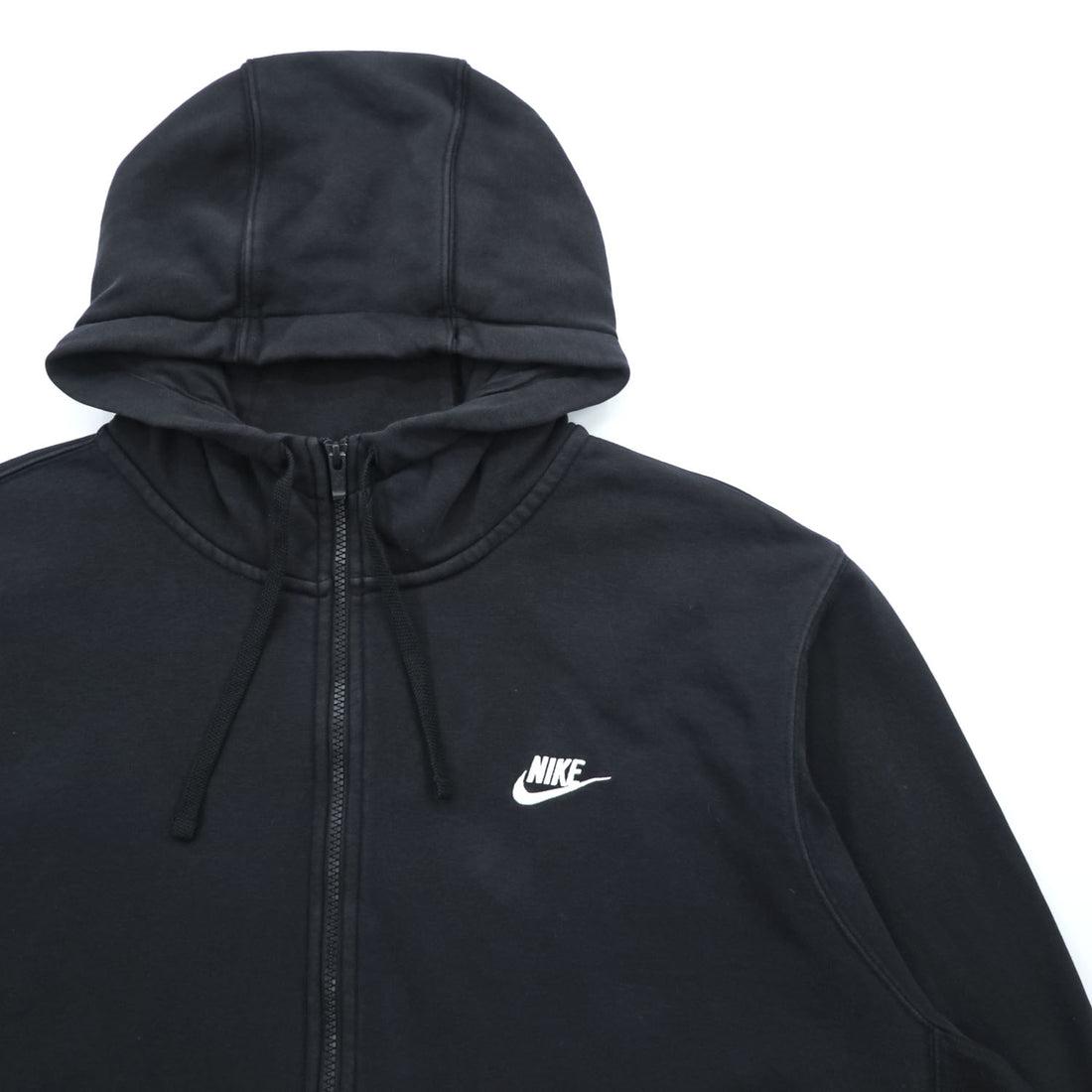 NIKE クラブフーディー ジップパーカー XL ブラック フロントポケット BV2645-010