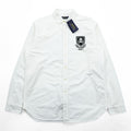 Polo Ralph Lauren オックスフォード シャツ L ホワイト スカル ナンバリング ワッペン 未使用品