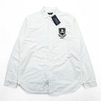 Polo Ralph Lauren オックスフォード シャツ L ホワイト スカル ナンバリング ワッペン 未使用品