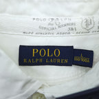 Polo Ralph Lauren オックスフォード シャツ L ホワイト スカル ナンバリング ワッペン 未使用品