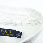 Polo Ralph Lauren オックスフォード シャツ L ホワイト スカル ナンバリング ワッペン 未使用品