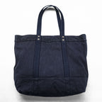 Polo Ralph Lauren Big Pony Tote Bag, Navy Canvas, Vintage Finish