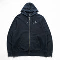 JORDAN BRAND (NIKE) Zip Up Hoodie XL ~ Black 413926-010