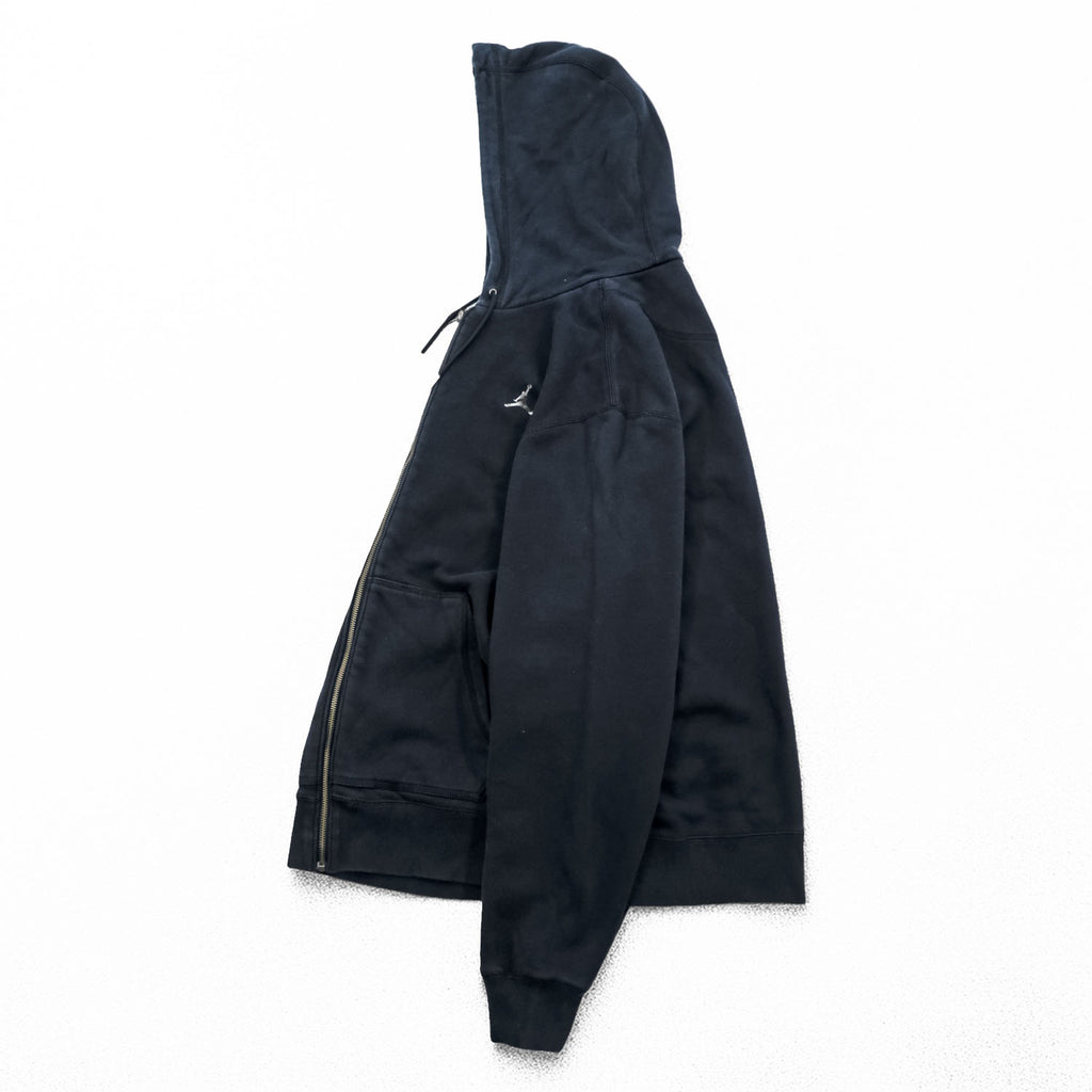 JORDAN BRAND (NIKE) Zip Up Hoodie XL ~ Black 413926-010