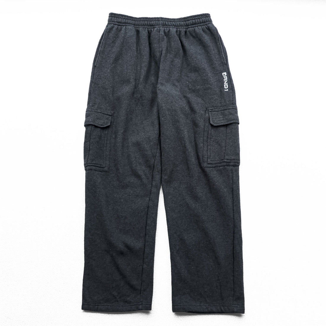 AND1 カーゴパンツ スウェットパンツ L グレー コットン ワイド BASKET BALL