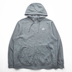 NIKE Club Zip Up Hoodie L Grey BV2645-063