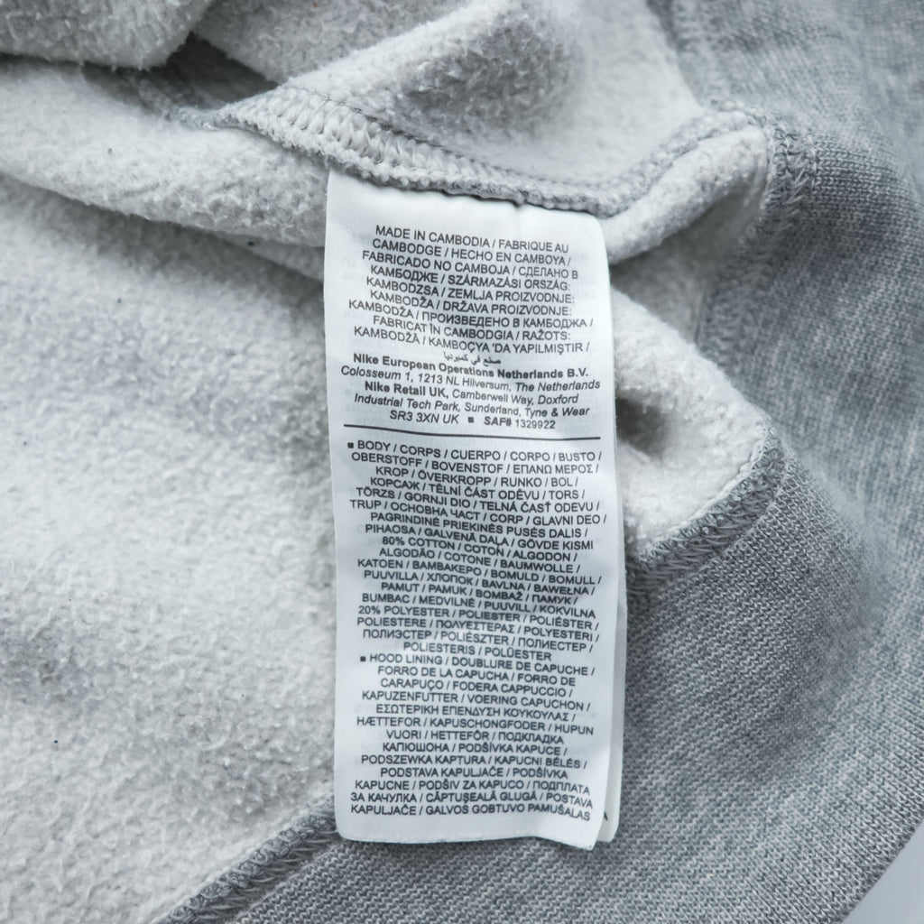 NIKE Club Zip Up Hoodie L Grey BV2645-063