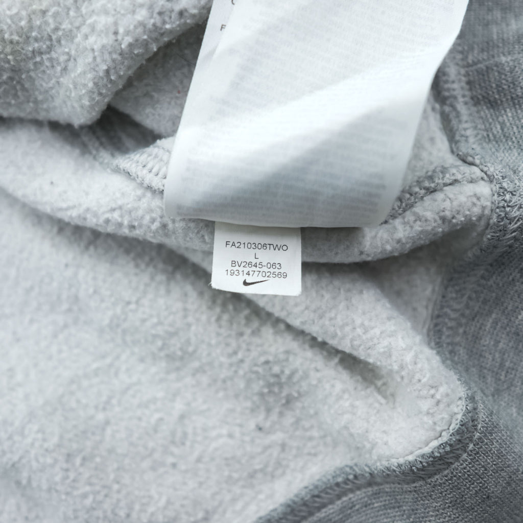 NIKE Club Zip Up Hoodie L Grey BV2645-063