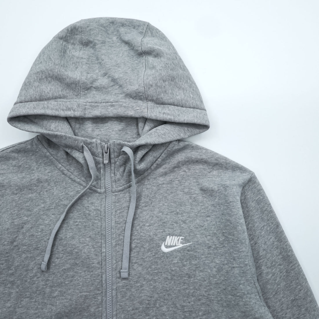 NIKE Club Zip Up Hoodie L Grey BV2645-063