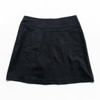 BURBERRY ラップスカート L ブラック ノバチェック シャドーチェック 膝丈
