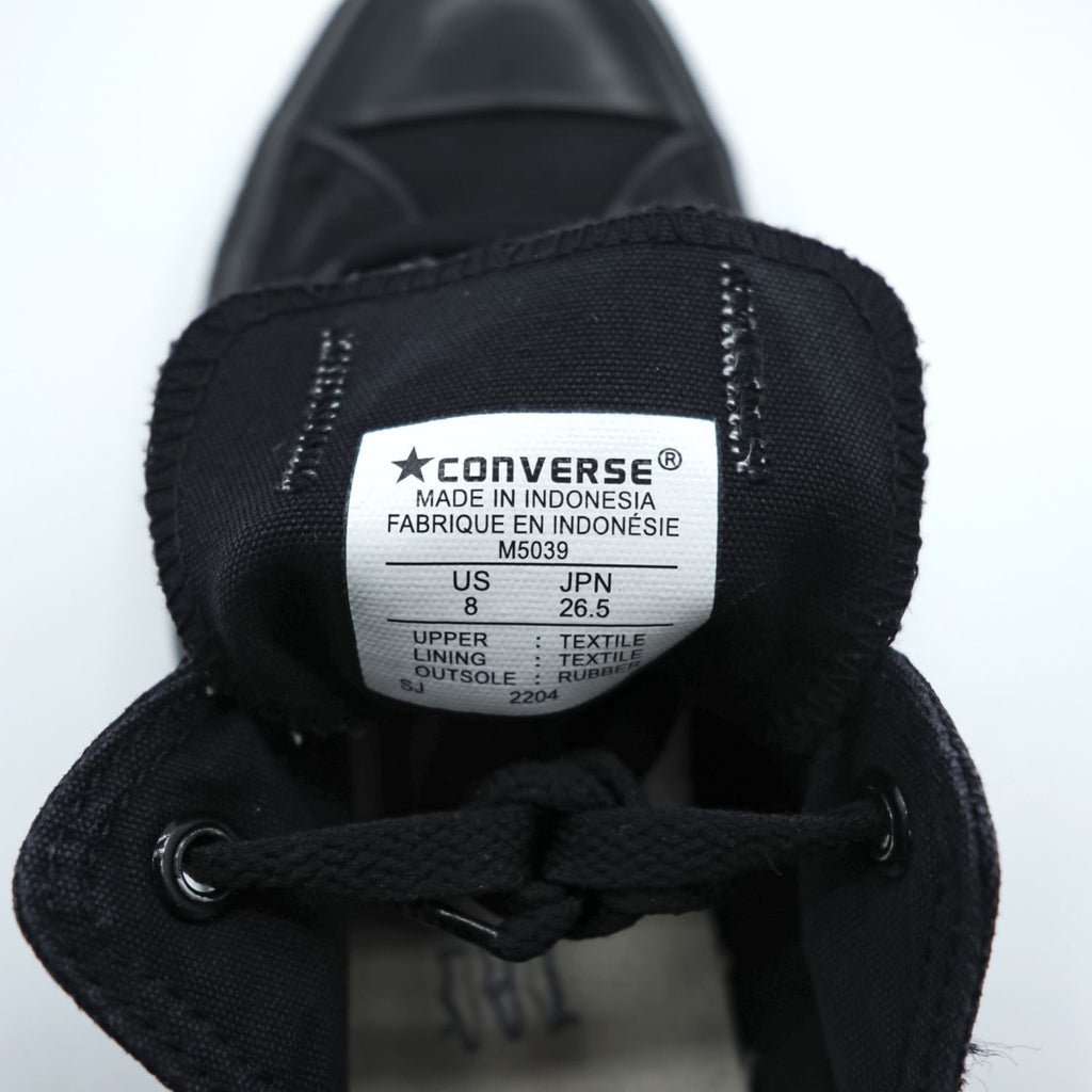 CONVERSE オールスター ALLSTAR OX ローカットスニーカー 26.5cm ブラック キャンバス M5039