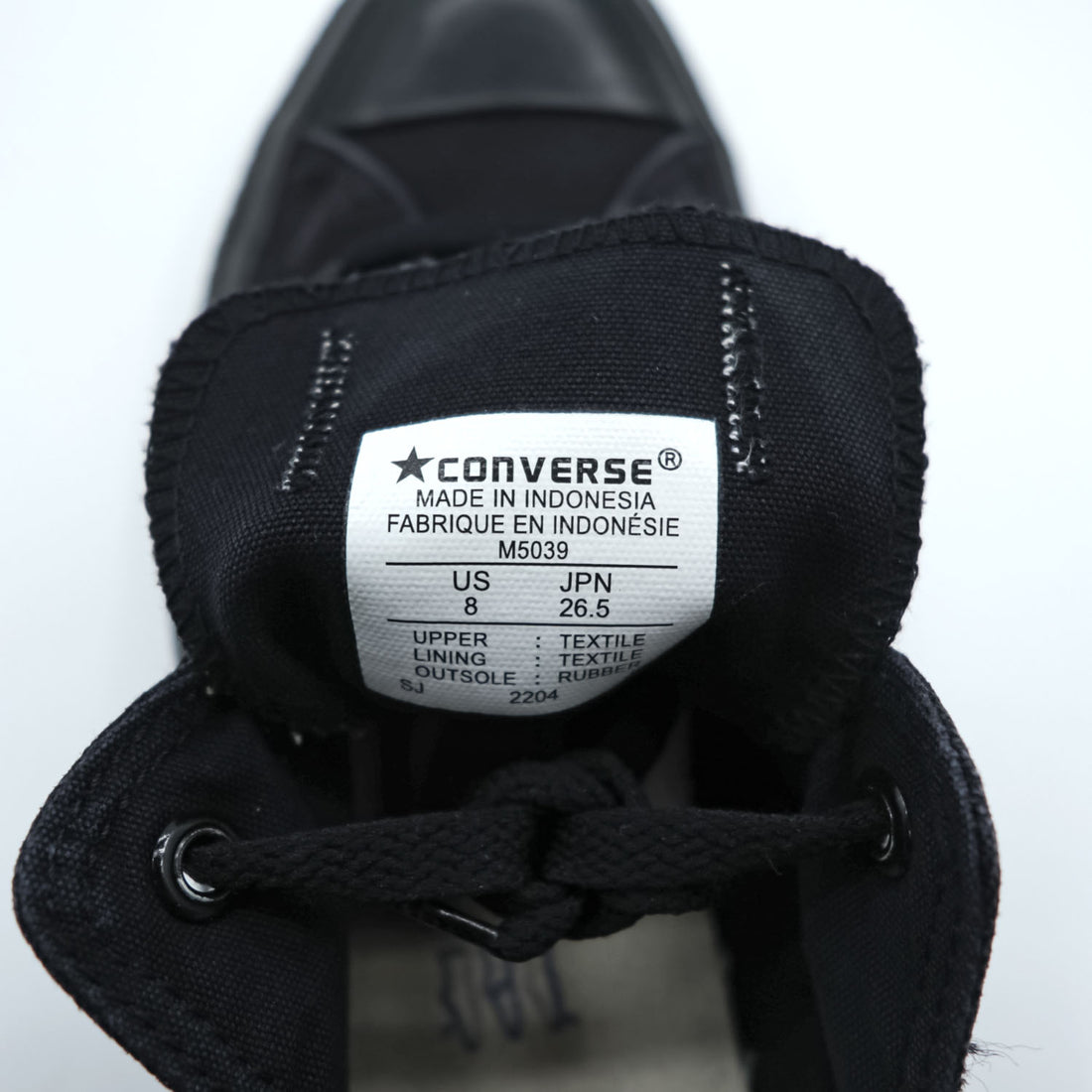CONVERSE オールスター ALLSTAR OX ローカットスニーカー 26.5cm ブラック キャンバス M5039
