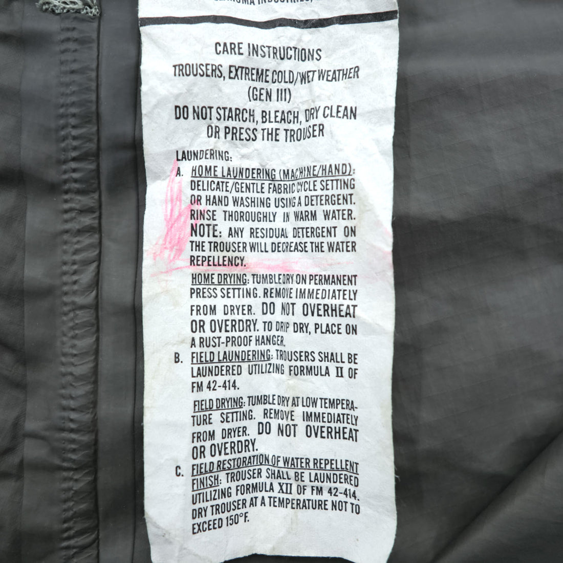 US ARMY 米軍 ECWCS GEN3 LEVEL6 GORE-TEX シェルパンツ トラウザーズ L カーキ ゴアテックス 防水 デジカモ ミリタリー 8415-01-538-6677