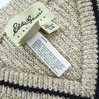 Eddie Bauer 90年代 USA製 ヴィンテージ Vネック コットンニット ベスト L ベージュ リブ編み