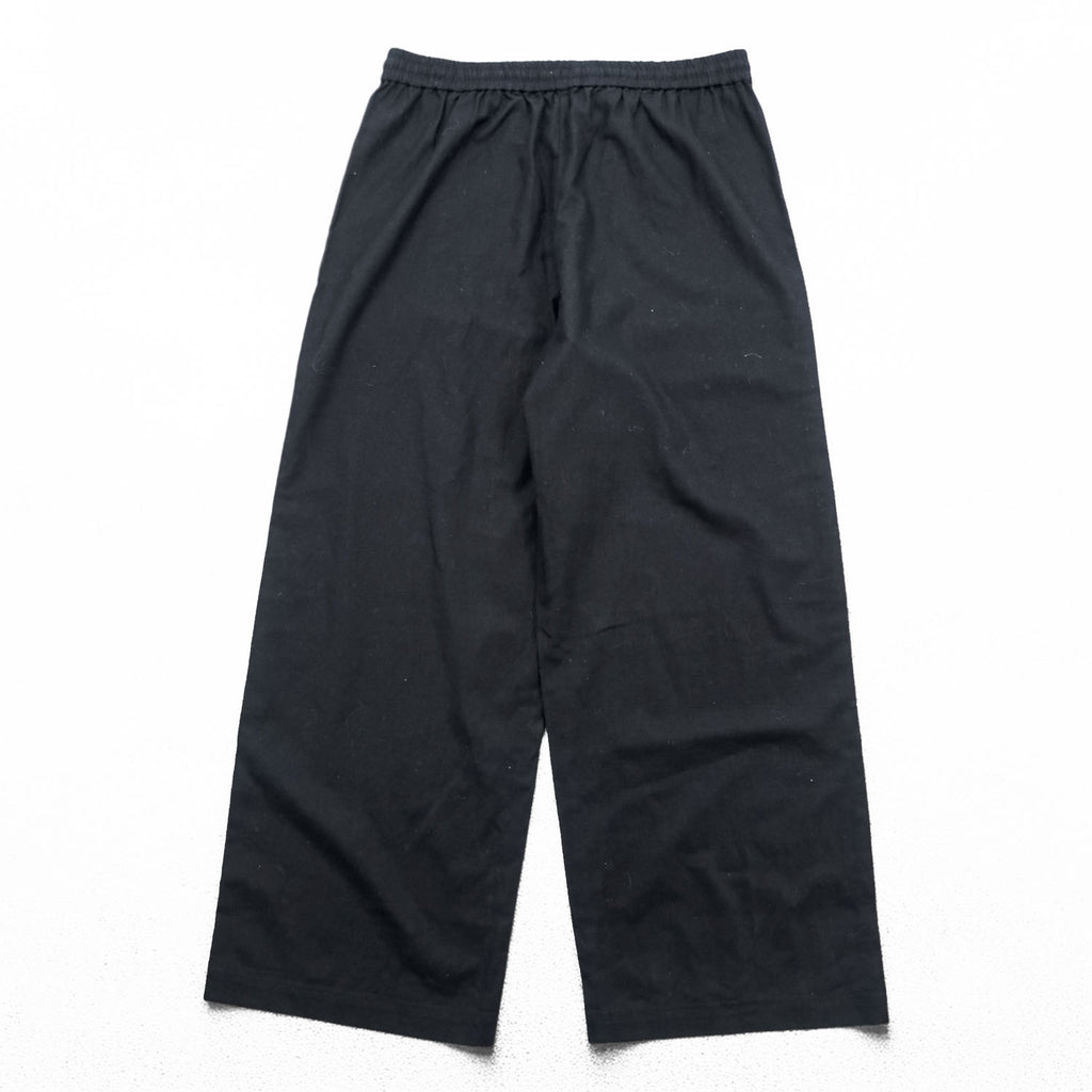 J.Crew Linen Cotton Easy Pants Black Drawstring Waist Wide Leg Casual Mens L
