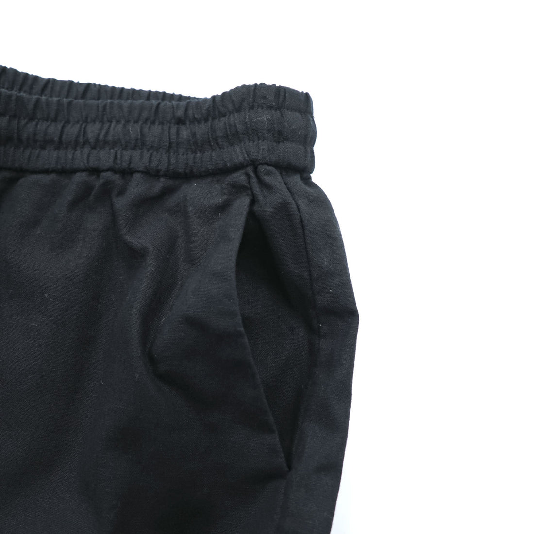 J.Crew Linen Cotton Easy Pants Black Drawstring Waist Wide Leg Casual Mens L