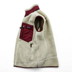 Patagonia Classic Retro-X Vest 23083 NARR Natural Arrow Red Fleece Sherpa Size S