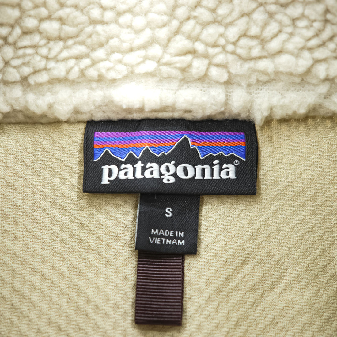 Patagonia Classic Retro-X Vest 23083 NARR Natural Arrow Red Fleece Sherpa Size S