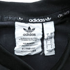 adidas Originals Sweatshirt, Size 2XL, Black, Prime Blue, 3-Striped Trefoil logo, GU8210