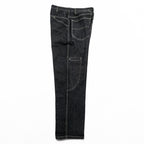 Marithe Francois Girbaud Wide Leg Denim Jeans Dark Indigo Contrast Stitch 32M Baggy