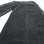 Marithe Francois Girbaud Wide Leg Denim Jeans Dark Indigo Contrast Stitch 32M Baggy
