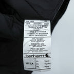 Carhartt V01 BLK Duck Vest Black Quilted Insulated Rib Collar Full Zip 2XL Regular