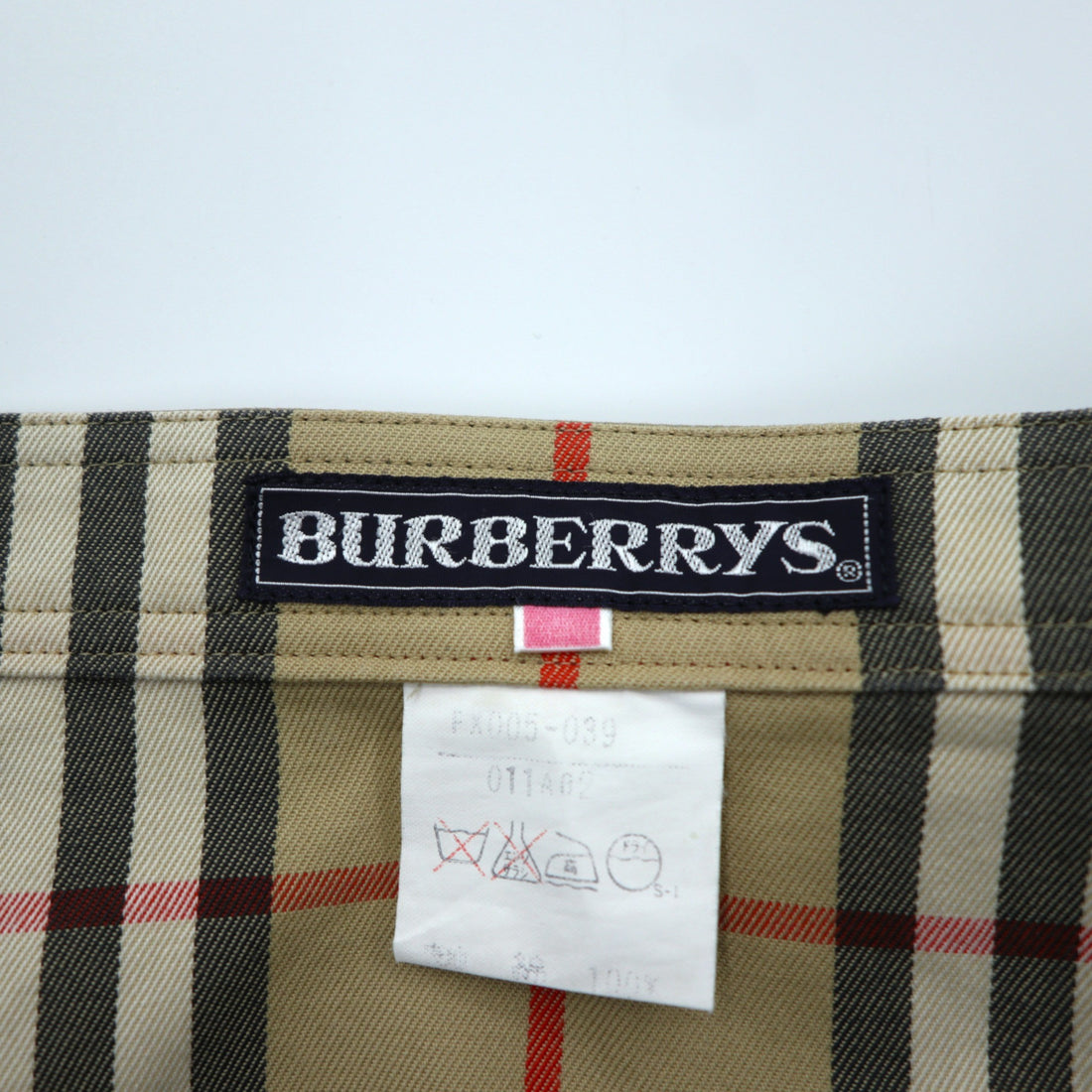 BURBERRYS 90年代 日本製 ヴィンテージ リバーシブル ラップスカート L ノバチェック ベージュ コットン 膝丈