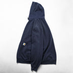 carhartt ルーズフィット プルオーバー パーカー XL ネイビー LOOSE FIT カンガルーポケット TS0121