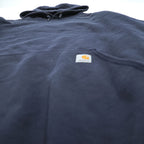 carhartt ルーズフィット プルオーバー パーカー XL ネイビー LOOSE FIT カンガルーポケット TS0121