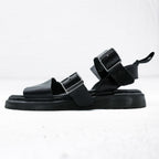 Dr. Martens Gryphon Black Leather Strap Sandals UK8 EU43 US10 Mens