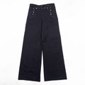 40年代 US NAVY 米軍 ヴィンテージ NAVAL CLOTHING FACTORY 13ボタン セーラーパンツ M ネイビー メルトンウール ワイド フレア SERVALジップ ステンシル