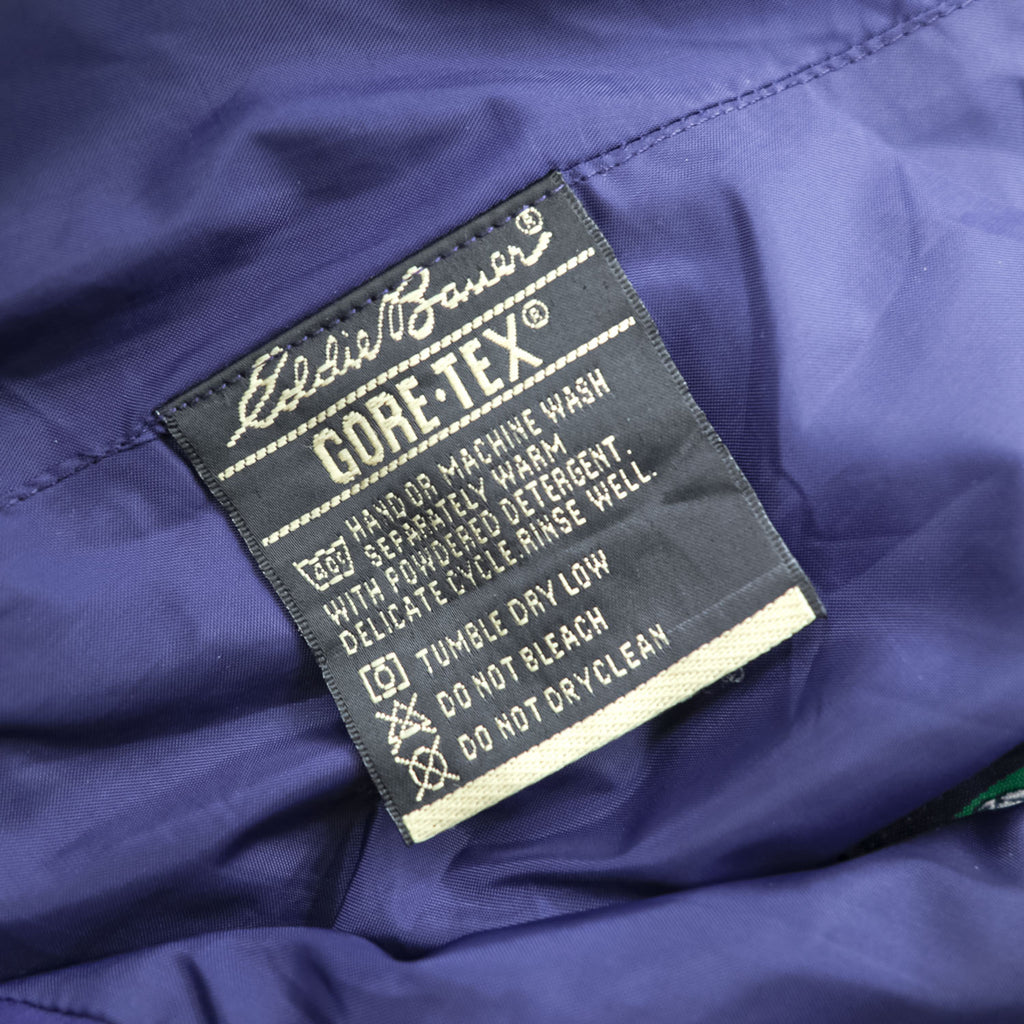 Eddie Bauer 90年代 ゴアテックス GORE-TEX シェル アウトドア テックパンツ M ブルー 防水 EBTEK