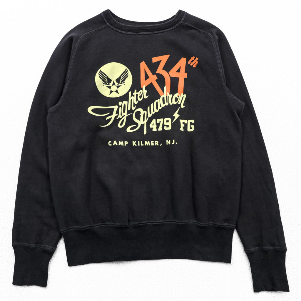 BUZZ RICKSON'S 日本製 US AIR FORCE スウェット トレーナー M ブラック 434th Fighter Squadron