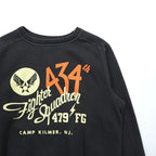 BUZZ RICKSON'S 日本製 US AIR FORCE スウェット トレーナー M ブラック 434th Fighter Squadron