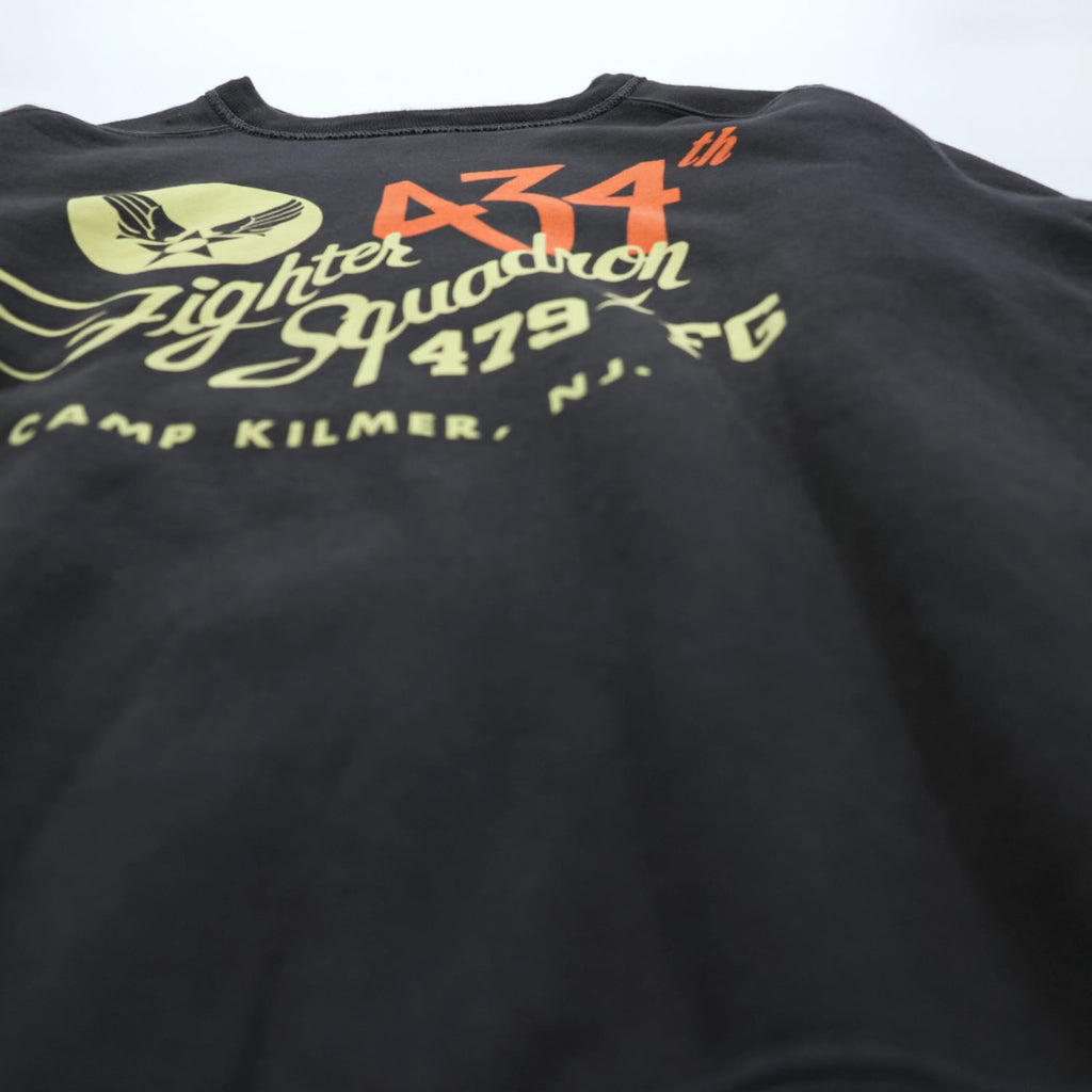 BUZZ RICKSON'S 日本製 US AIR FORCE スウェット トレーナー M ブラック 434th Fighter Squadron