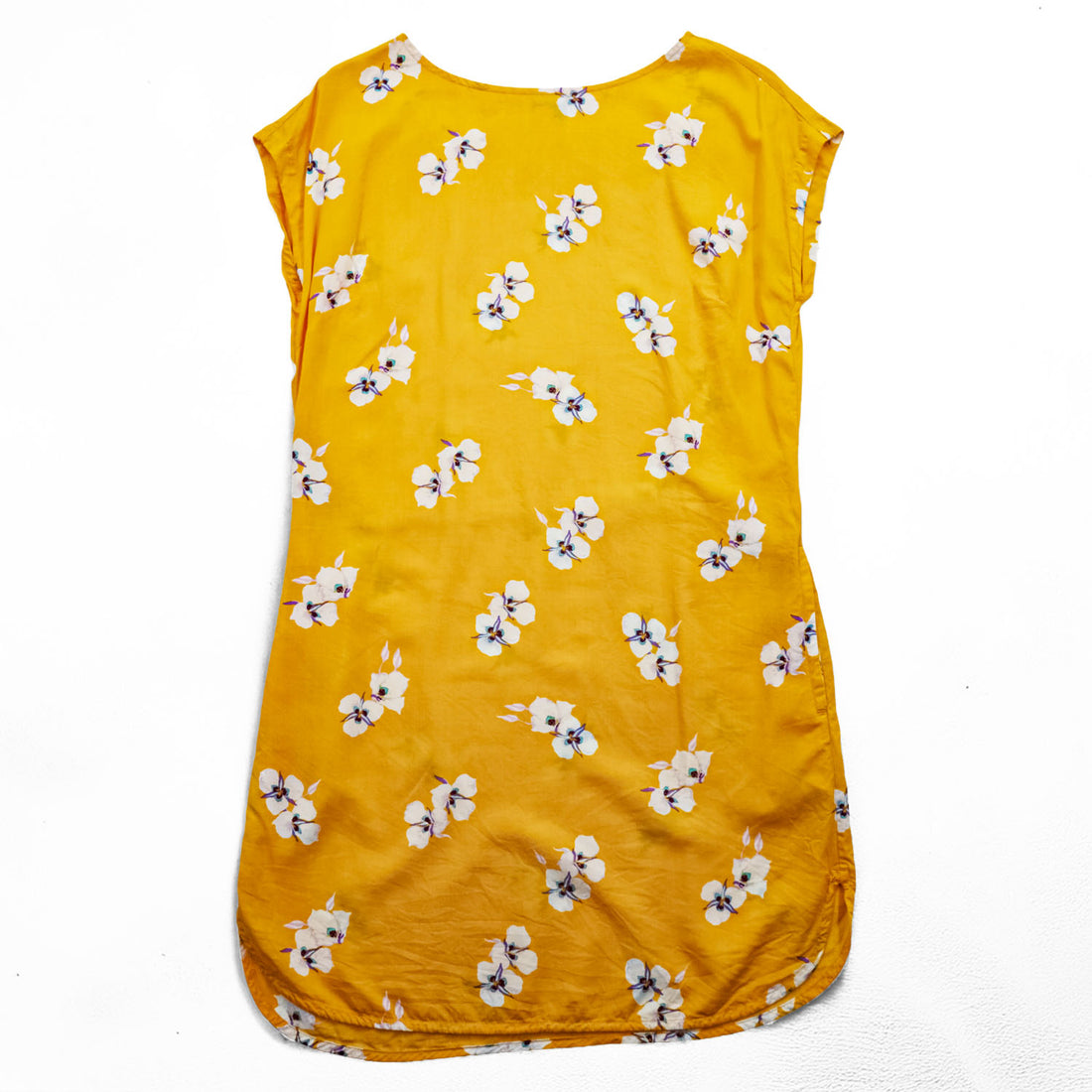 Patagonia ジューン レイク ドレス 花柄 ワンピース M オレンジ リヨセル June Lake Dress 58390