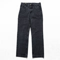 Lee Denim Pants Jeans, Size L, Black, CHICAGO, Button Fly, Leather Patch, USA Model