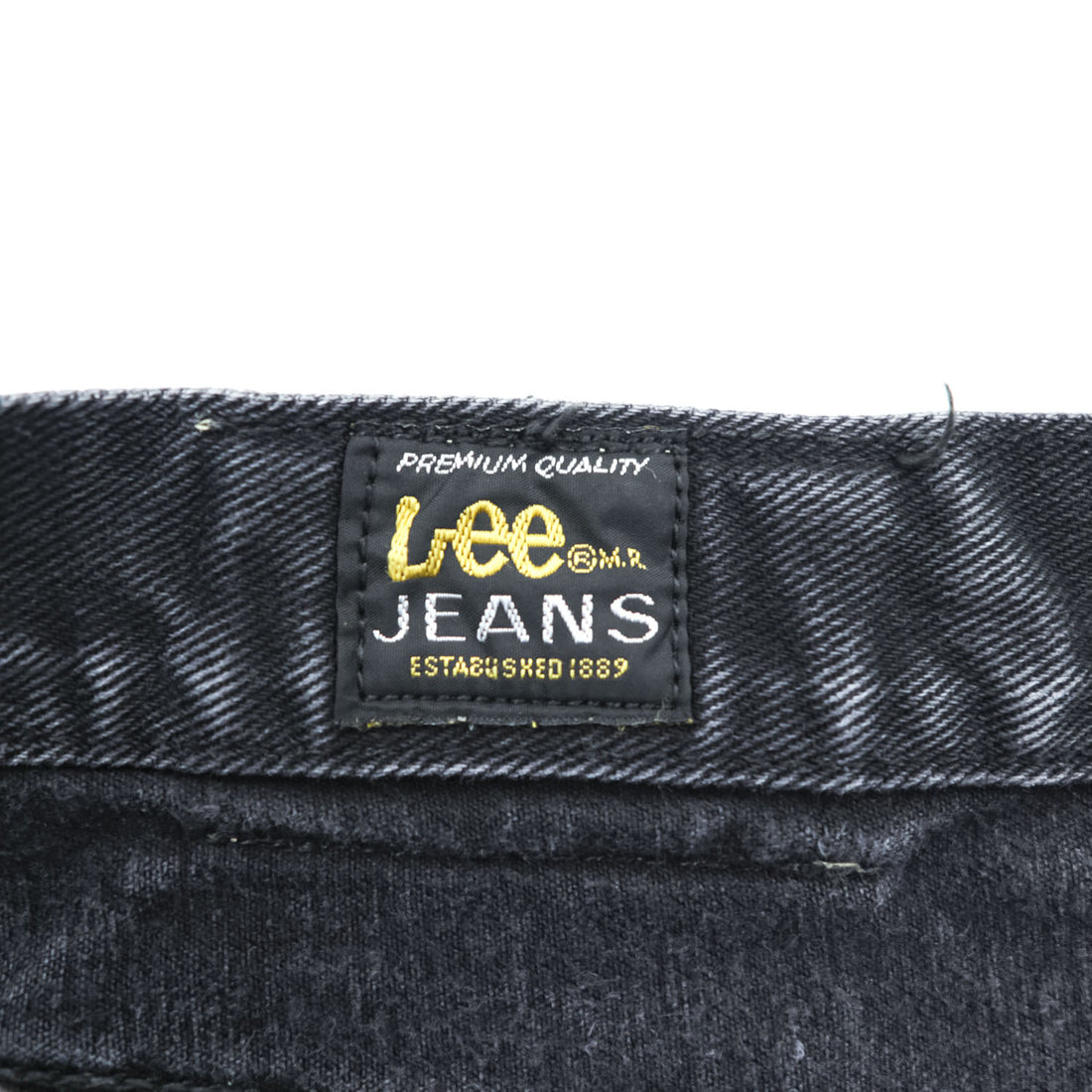 Lee Denim Pants Jeans, Size L, Black, CHICAGO, Button Fly, Leather Patch, USA Model