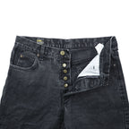 Lee Denim Pants Jeans, Size L, Black, CHICAGO, Button Fly, Leather Patch, USA Model