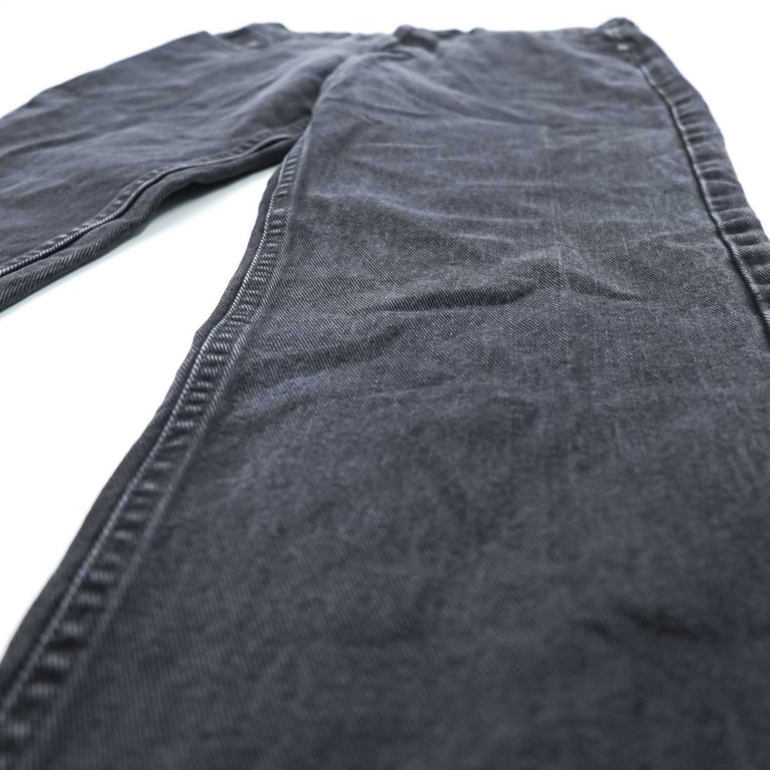Lee Denim Pants Jeans, Size L, Black, CHICAGO, Button Fly, Leather Patch, USA Model