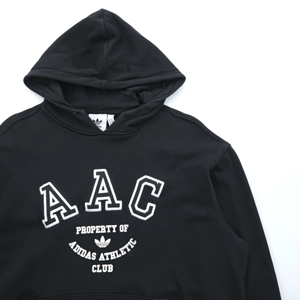 adidas originals AAC フーディー パーカー XL ブラック カンガルーポケット アーチロゴ トレフォイル HZ0700