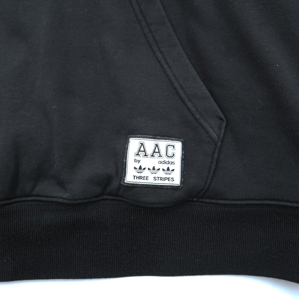 adidas originals AAC フーディー パーカー XL ブラック カンガルーポケット アーチロゴ トレフォイル HZ0700
