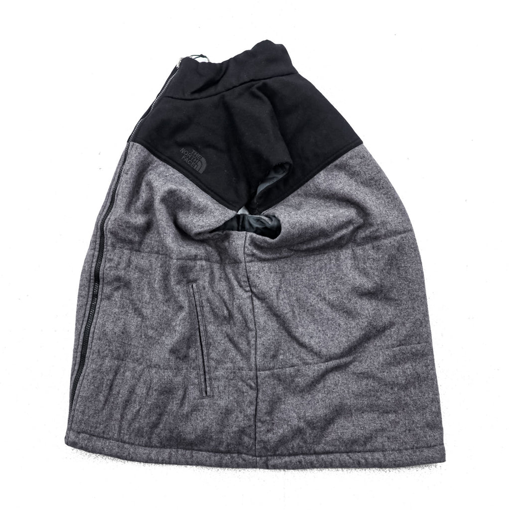 THE NORTH FACE Wool Blend Insulated Puffer Vest XL Gray, Black (A9U7)